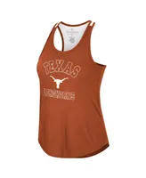 Women's Colosseum Texas Orange Longhorns 10 Days Racerback Scoop Neck Tank Top