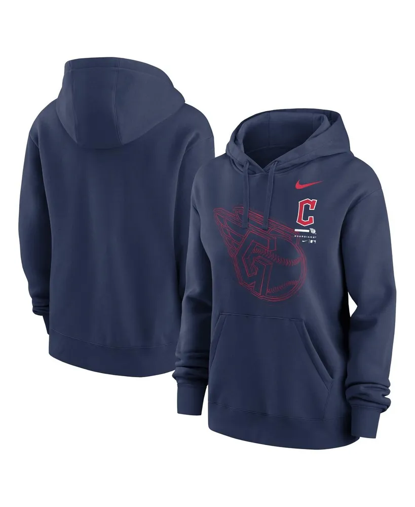 Women's Nike Navy Cleveland Guardians Big Game Pullover Hoodie