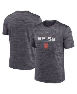 Men's Nike Black San Francisco Giants Wordmark Velocity Performance T-shirt