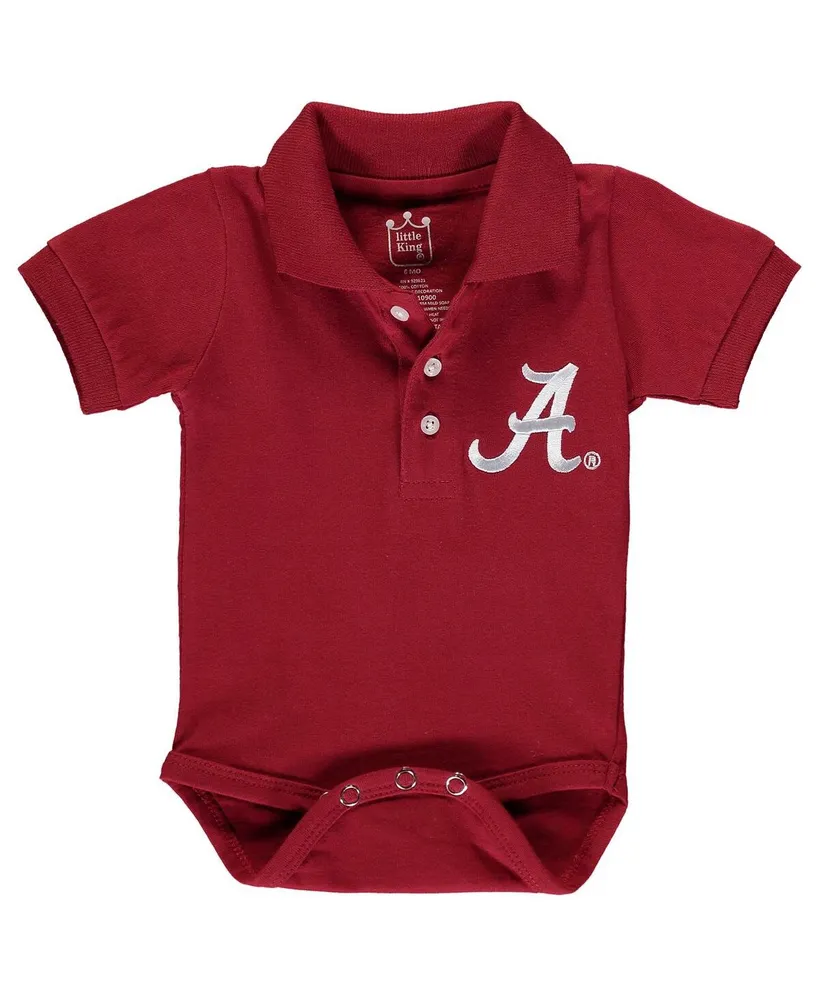 Infant Boys and Girls Boys and Girls Crimson Alabama Crimson Tide Polo Shirt Bodysuit