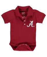 Infant Boys and Girls Crimson Alabama Tide Polo Shirt Bodysuit