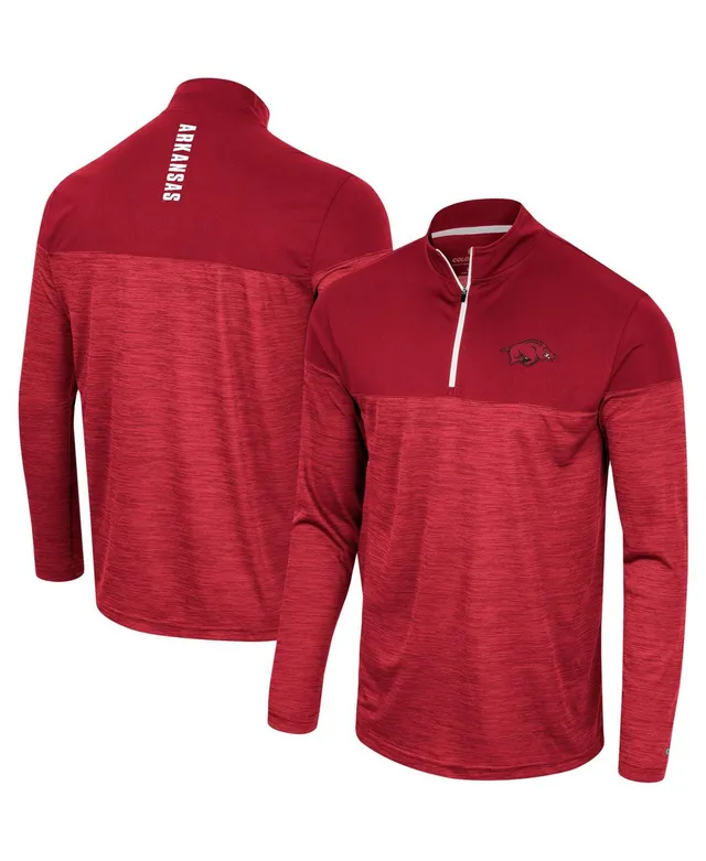 Men's Colosseum Red Louisville Cardinals Positraction Lightweight Quarter- Zip Windshirt