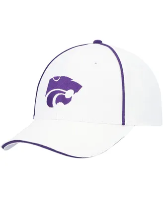 Men's Colosseum White Kansas State Wildcats Take Your Time Snapback Hat