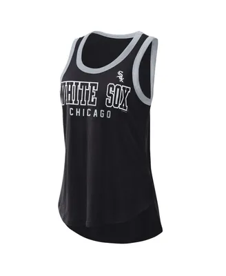 Women's G-iii 4Her by Carl Banks Black Chicago White Sox Clubhouse Tank Top