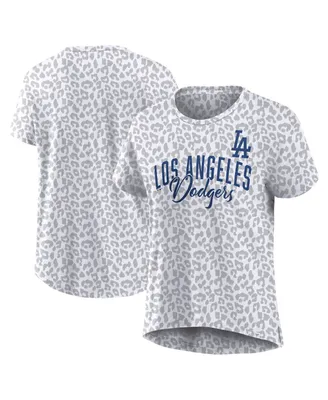 Women's Fanatics White Los Angeles Dodgers Bat T-shirt