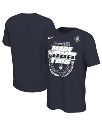 Men's and Women's Nike Navy UConn Huskies 2023 Ncaa Basketball Tournament March Madness Final Four Regional Champions Locker Room T-shirt