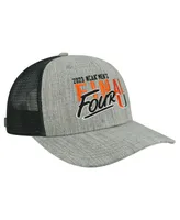 Men's Legacy Athletic Heather Gray Miami Hurricanes 2023 Ncaa Men's Basketball Tournament March Madness Final Four Trucker Adjustable Hat