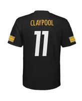 Big Boys and Girls Chase Claypool Black Pittsburgh Steelers Replica Player Jersey