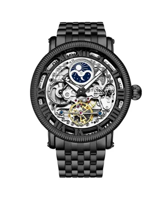 Stuhrling Original Model 3922 Men's Skeleton Automatic Stainless Steel Link Bracelet Watch