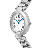 Alexander Women's Niki Silver-tone Stainless Steel , Silver-Tone Dial , 32mm Round Watch