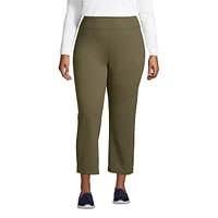 Lands' End Plus Size Active Crop Yoga Pants