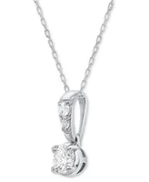 Forever Grown Diamonds Lab-Created Diamond 18" Pendant Necklace (1/4 ct. t.w.) in Sterling Silver