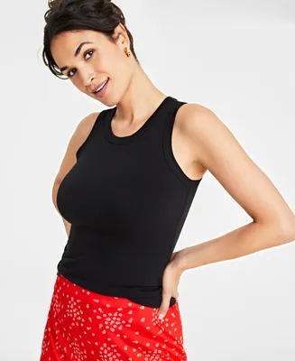 On 34th Women's Ribbed High-Neck Tank Top, Xxs-4X