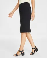 On 34th Women's Double-Weave Pencil Skirt, Created for Macy's