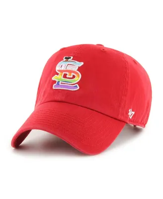 Men's '47 Brand Red St. Louis Cardinals Team Pride Clean Up Adjustable Hat