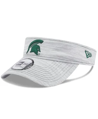 Men's New Era Gray Michigan State Spartans Logo Adjustable Visor