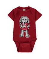 Infant Boys and Girls Crimson Alabama Crimson Tide Big Team Logo Bodysuit