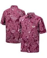 Men's Colosseum Maroon Virginia Tech Hokies The Dude Camp Button-Up Shirt