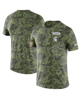 Men's Nike Camo Michigan State Spartans Military-Inspired T-shirt