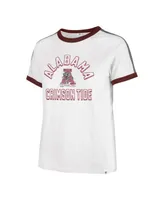 Women's '47 Brand White Alabama Crimson Tide Sweet Heat Peyton T-shirt