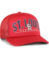 Men's '47 Brand Red St. Louis Cardinals Backhaul Foam Trucker Snapback Hat