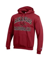 Men's Champion Cardinal Arkansas Razorbacks High Motor Pullover Hoodie