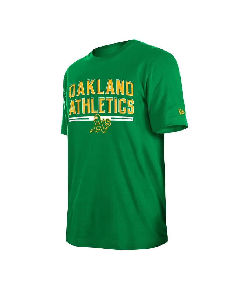 Men's New Era Green Oakland Athletics Batting Practice T-shirt