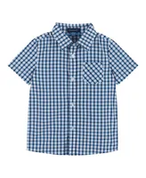 Andy & Evan Toddler/Child Boys Check Button Down Shirt