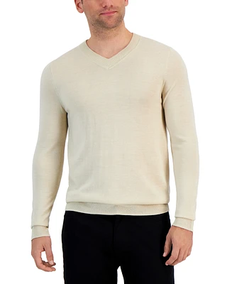 Alfani Men's Long-Sleeve V-Neck Merino Sweater