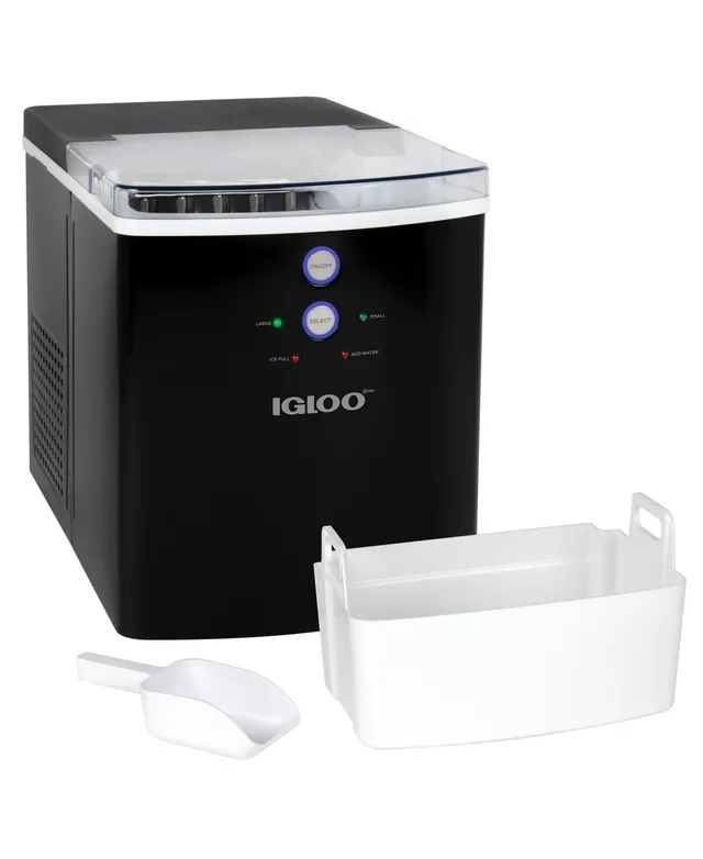 Igloo 26 Pound Automatic Self-Cleaning Portable Countertop Ice Maker Machine  with Handle Igliceb26Hnpk