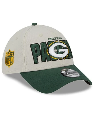 Men's New Era Stone, Green Bay Packers 2023 Nfl Draft 39THIRTY Flex Hat