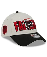 Men's New Era Stone, Black Atlanta Falcons 2023 Nfl Draft 39THIRTY Flex Hat