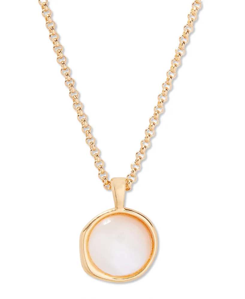 brook & york 14K Gold-Plated Anna Cultured Mother of Pearl Pendant