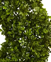 Nearly Natural 22" Boxwood Wreath