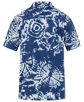 Hurley Men's Rincon Print Short Sleeve Button-Up Shirt