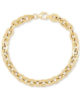 Italian Gold Forzatina Link Chain Bracelet in 14k Gold