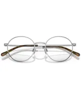 Polo Ralph Lauren Men's Round Eyeglasses, PH1217 52 - Brushed Silver