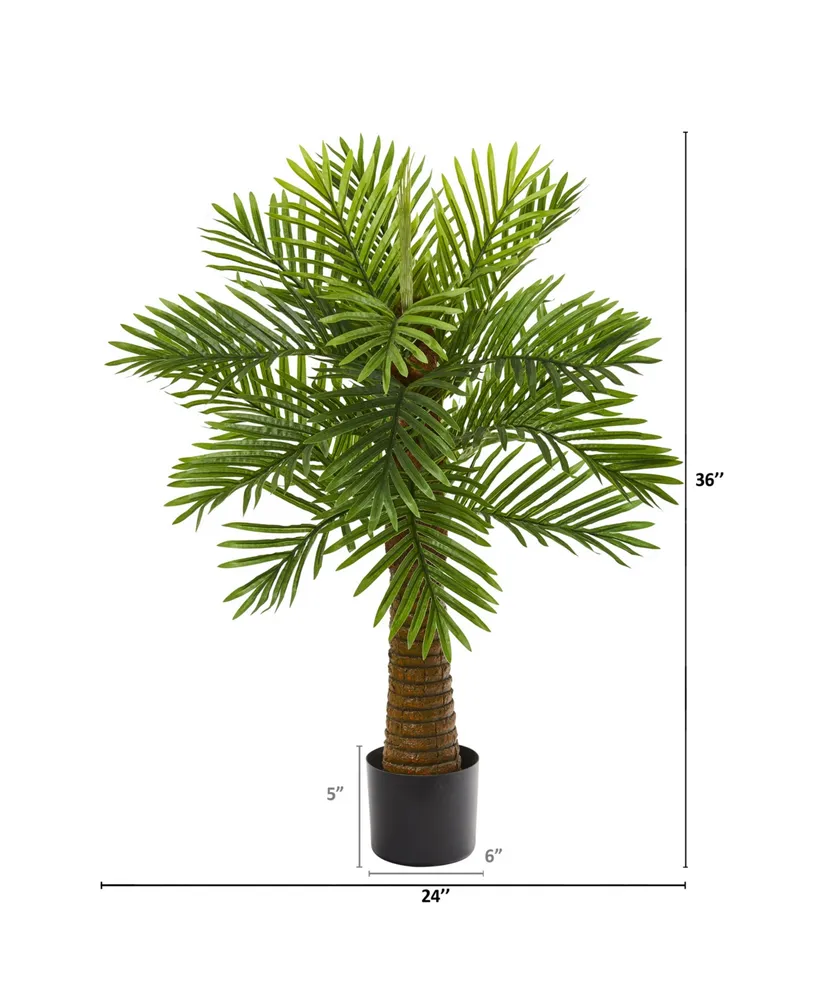 Nearly Natural 3' Robellini Palm Artificial Tree