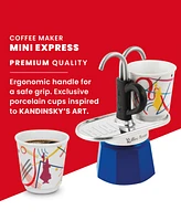 Bialetti Set Mini Express "R" Kandinsky Plus 2 Bicc. 2.8 Oz Coffeemaker