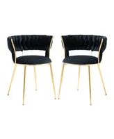 Simplie Fun Leisure Dining Chairs With Set of 2