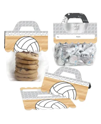 Bump, Set, Spike Volleyball Party Candy Bags with Toppers 24 Ct