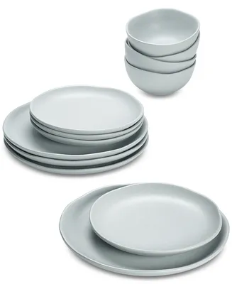 Oake Blue 12-Pc. Dinnerware Set, Created for Macy's