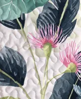 Elise James Home Caicos Tropical Palm Wrinkle Resistant Quilt Set