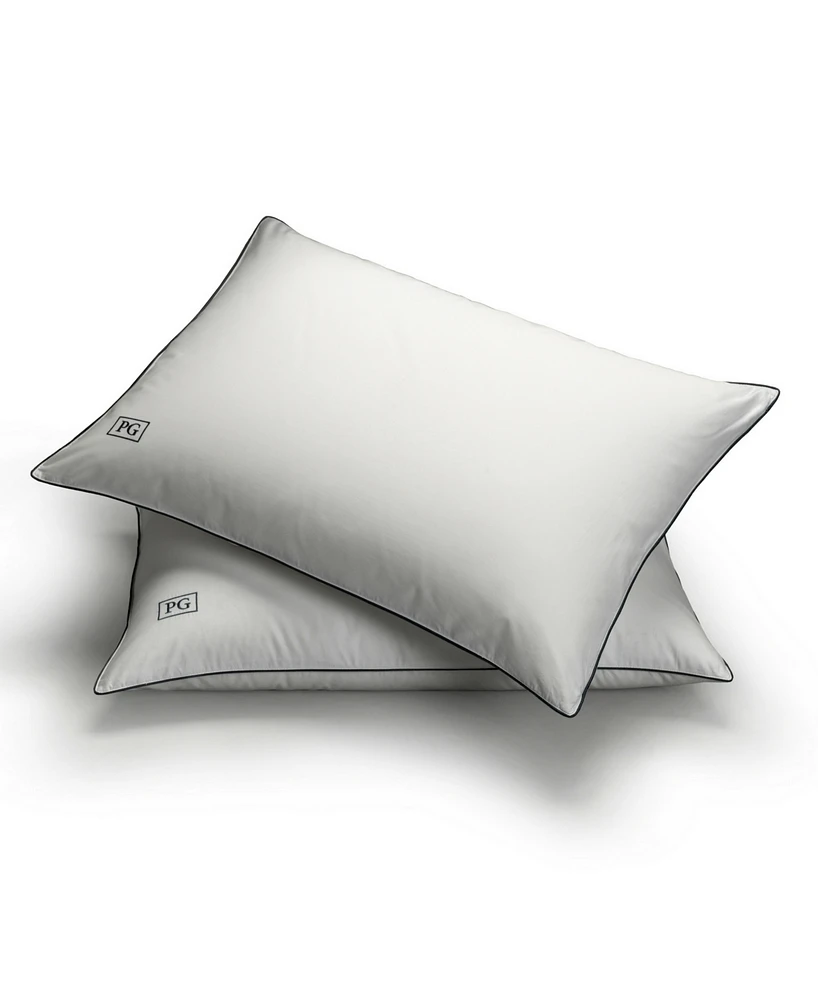 Pillow Guy White Goose Down Firm Density Pillow with 100% Certified Rds Down, and Removable Pillow Protector, Set of 2 - King