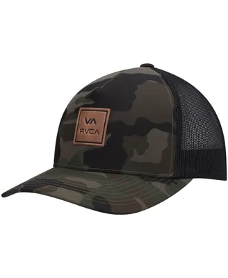 Men's Rvca Camo Va All The Way Trucker Snapback Hat