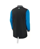 Men's Nike Black Miami Marlins Dugout Performance Full-Zip Jacket