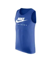 Men's Nike Royal Kentucky Wildcats Futura Performance Scoop Neck Tank Top