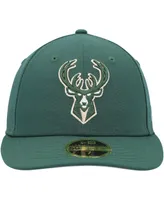 Men's New Era Hunter Green Milwaukee Bucks Team Low Profile 59FIFTY Fitted Hat