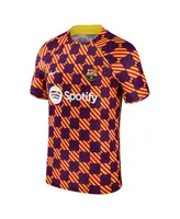 Men's Nike Yellow Barcelona 2023 Pre-Match Performance Top