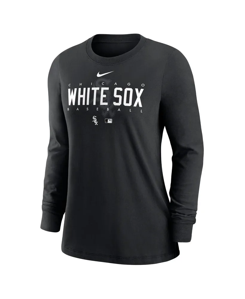 Women's Nike Black Chicago White Sox Authentic Collection Legend Performance Long Sleeve T-shirt